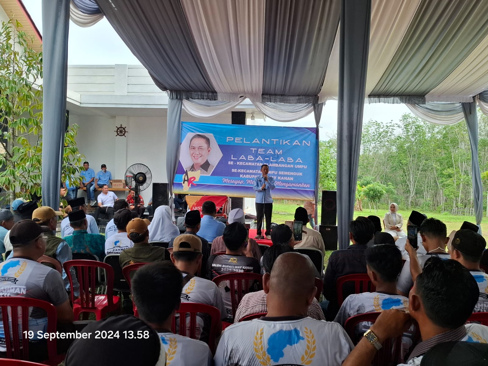 Pengukuhan Tim Laba-Laba Blambangan Umpu-Umpu Semenguk, Ali Rahman: Total 15 Kecamatan 2.645 Tim