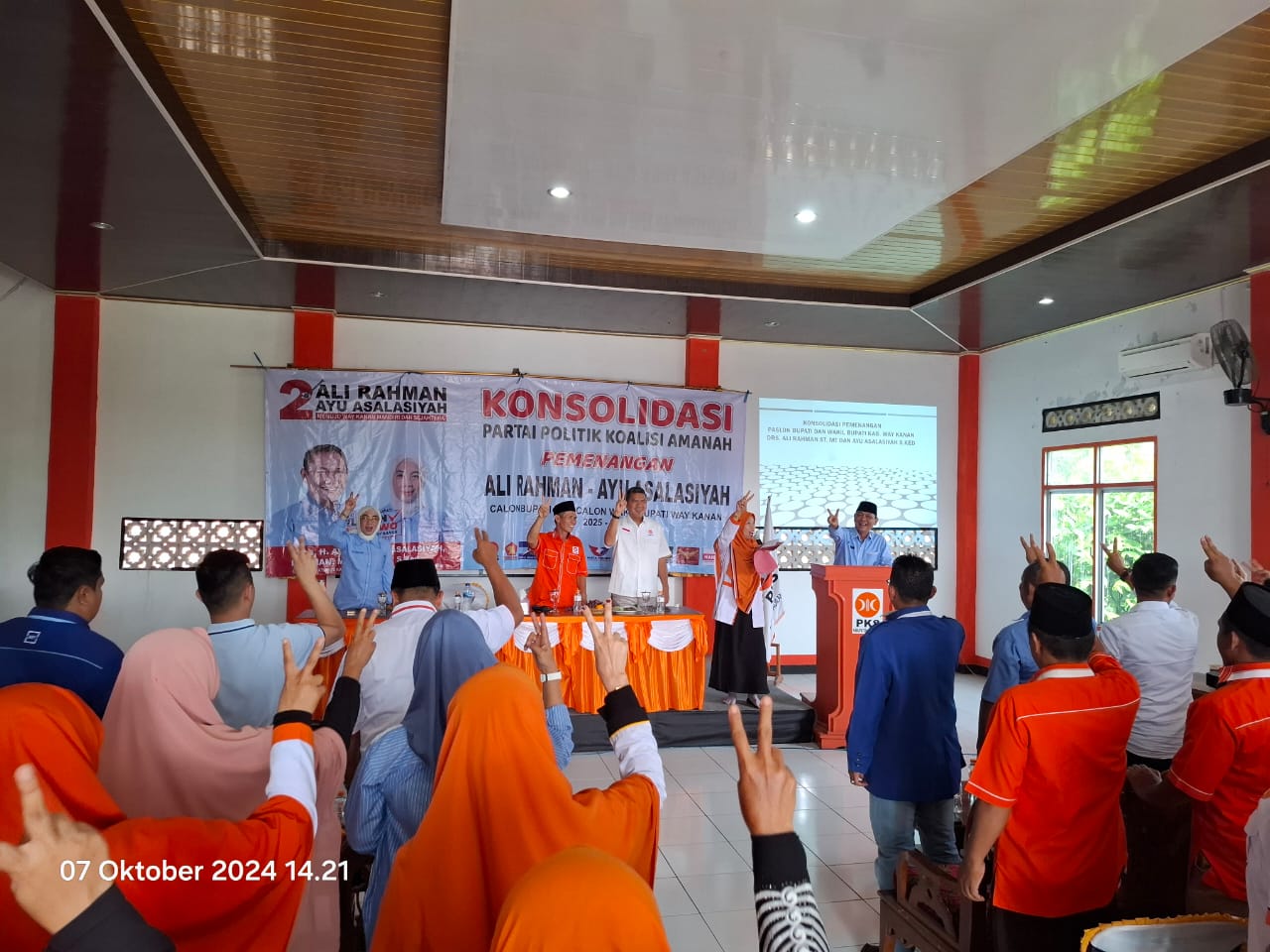 Konsolidasi Partai Koalisi Amanah DPD PKS Way Kanan, Siap Menangkan Ali Rahman – Ayu Asalasiah