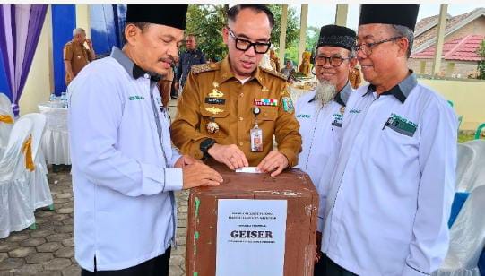 Badan Amil Zakat Nasional (Baznas) Kabupaten Way Kanan Mluncurkan Program Gerakan Infak seribu sehari (Geiser)