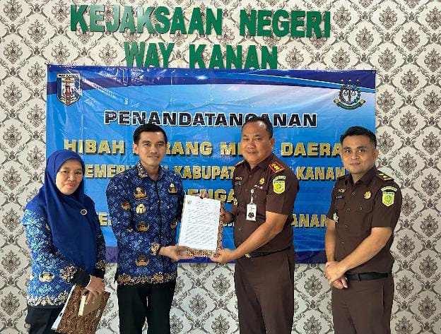 PJ Sekda Kabupaten Way Kanan, Dr. Arie Anthony Thamrin Menghadiri Acara Penyerahan Hibah Tanah dari Pemerintah Kabupaten Way Kanan kepada Kejaksaan Negeri Way Kanan