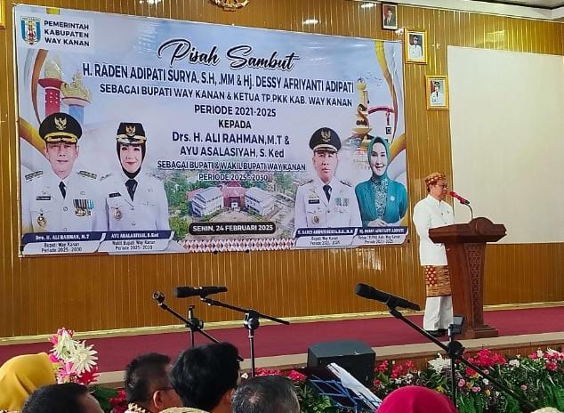 Tokoh Adat Achmad Ganta Gelar Liu Ngepih Kanca Marga Menyampaikan Beberapa Dukungan dan Harapan Kepada Bupati dan Wakil Bupati Way Kanan periode 2025 -2030.